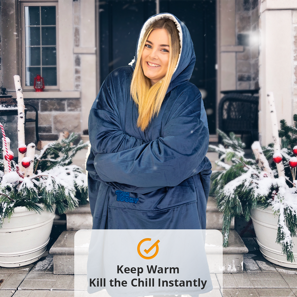 Tiktooky Keep Warm Kill The Chill Hoodie Blanket