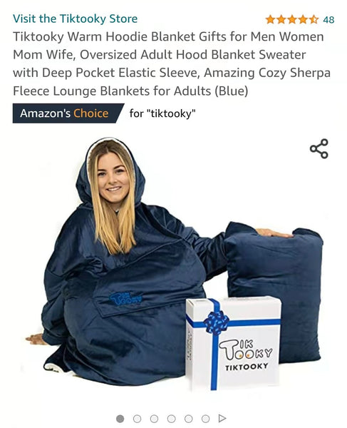Tiktooky Blanket Hoodie Win Amazon Choice